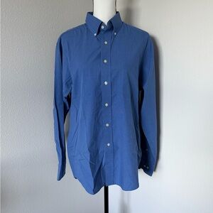 Chaps Men's Casual Blue Button-Down Shirt